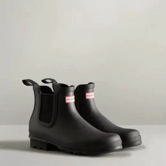 Hunter Other - HUNTER - Original Waterproof Chelsea Rain Boots (Men) Black Size:10 NIB
